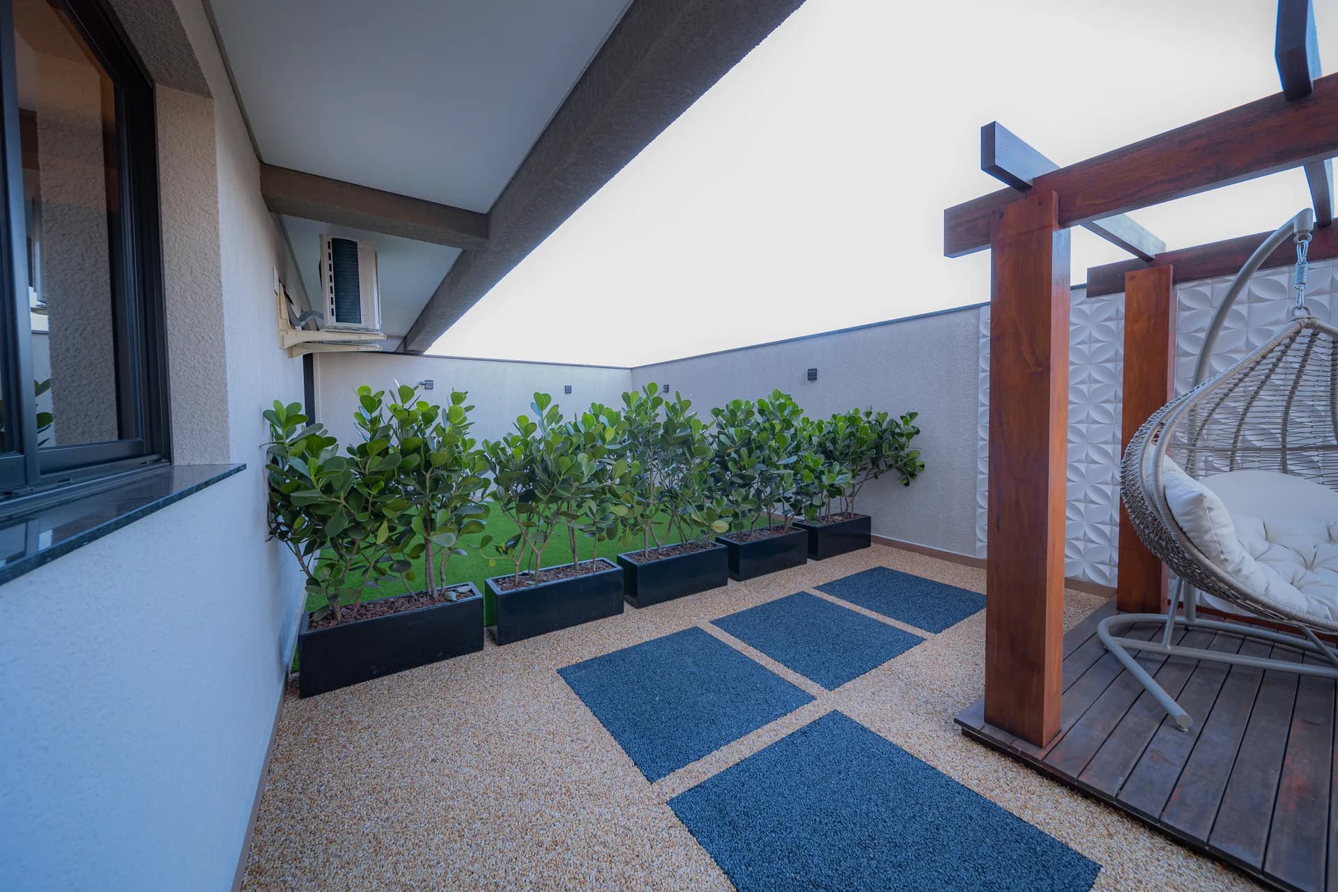 Terraço com balanço