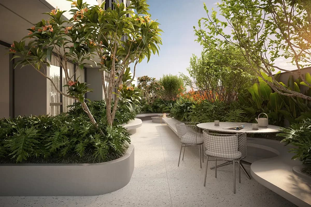 Garden — Fire place